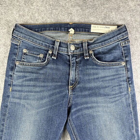Rag & Bone Jeans Womens 26 Blue Skinny Capri in Sonoma Preppy Capsule Basic - Picture 8 of 14